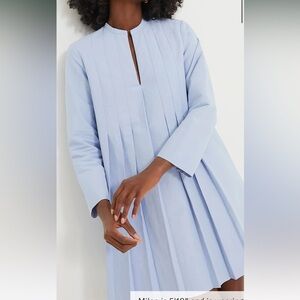 Tuckernuck Chambray Pleated dress